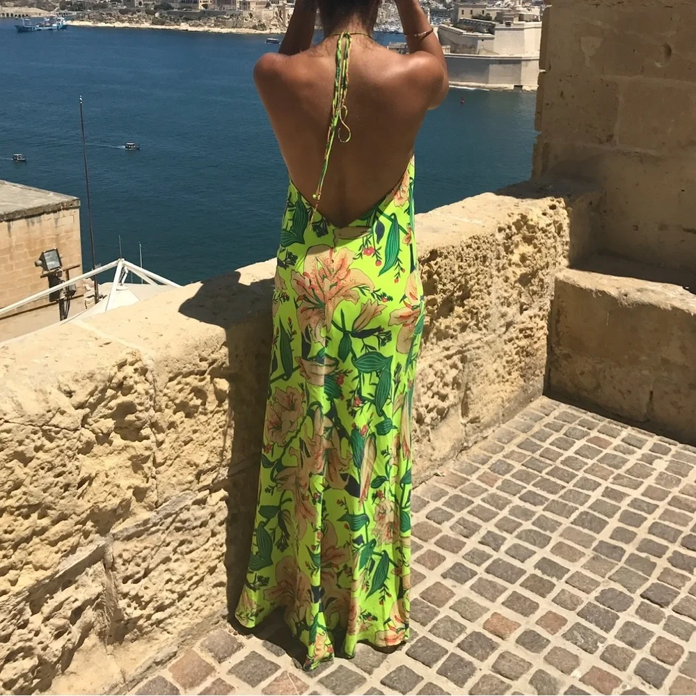 Vibrant Tropical Maxi Dress - Picture 2 of 2